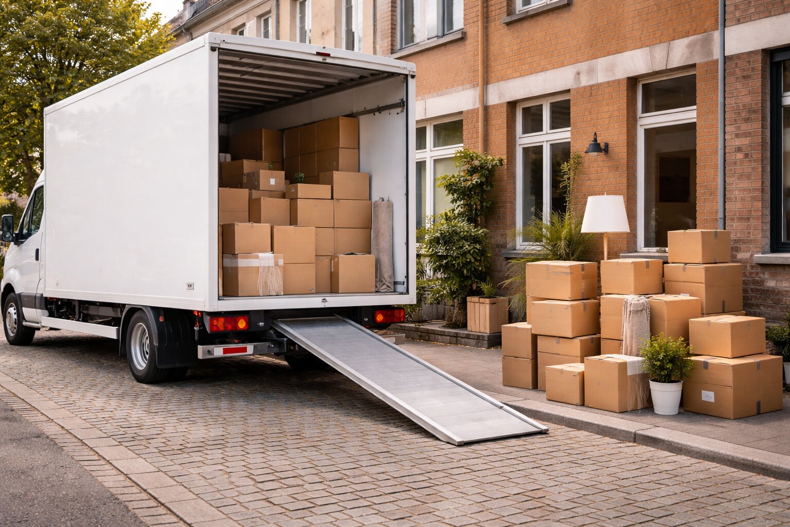 Camionnette de déménagement Belgique